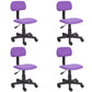 Mid-back Office Chair Sponge Cushion with/without Arm Chair for Office Purple 4 Piece Set Clearhalo 'furn' 'furn_office_chair' 'Furniture' 'furniture_office_chair' 'Office Chairs' 'Office Furniture' 'office_chair' 5011362