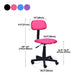 Mid-back Office Chair Sponge Cushion with/without Arm Chair for Office Clearhalo 'furn' 'furn_office_chair' 'Furniture' 'furniture_office_chair' 'Office Chairs' 'Office Furniture' 'office_chair' 5011363