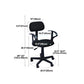 Mid-back Office Chair Sponge Cushion with/without Arm Chair for Office Clearhalo 'furn' 'furn_office_chair' 'Furniture' 'furniture_office_chair' 'Office Chairs' 'Office Furniture' 'office_chair' 5011364