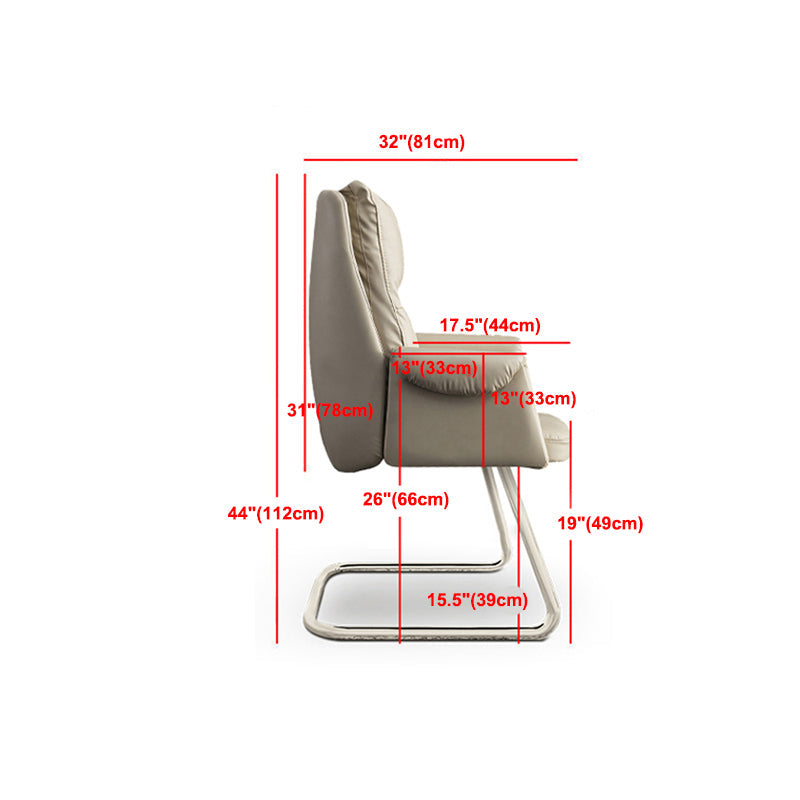 Metal Frame Contemporary Style Office Chair Ergonomic Task Chair Clearhalo 'furn' 'furn_office_chair' 'Furniture' 'furniture_office_chair' 'Office Chairs' 'Office Furniture' 'office_chair' 5011380