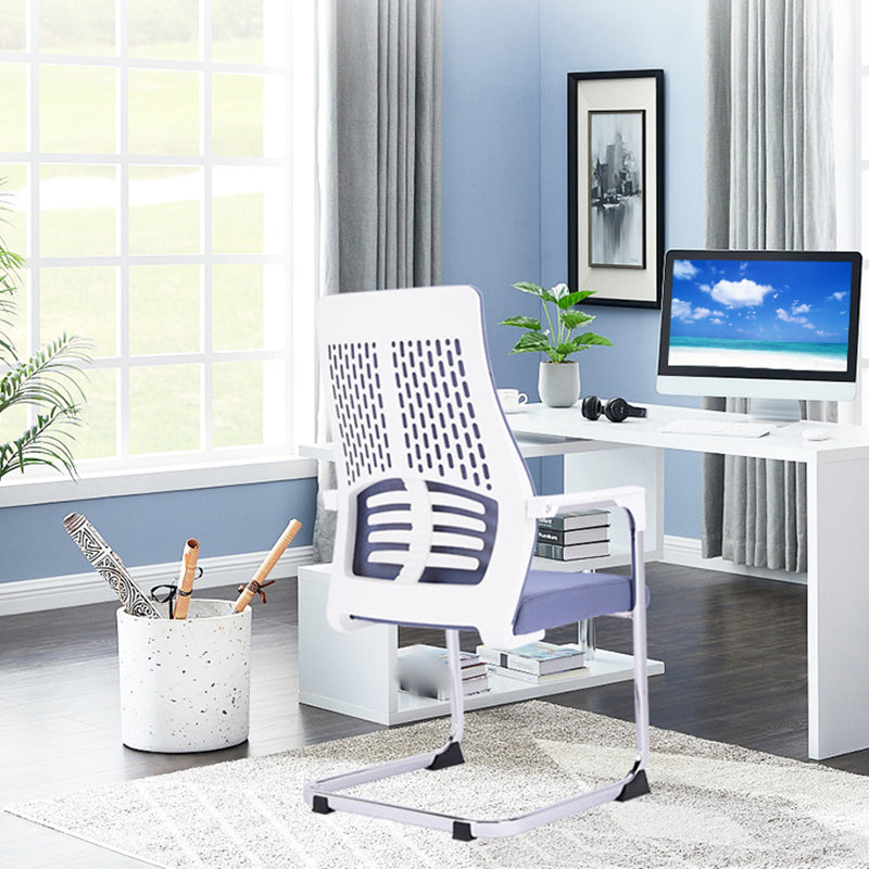 Modern Style Task Chair Mesh Office Chair with Fixed Arms for Home Office Clearhalo 'furn' 'furn_office_chair' 'Furniture' 'furniture_office_chair' 'Office Chairs' 'Office Furniture' 'office_chair' 5011431