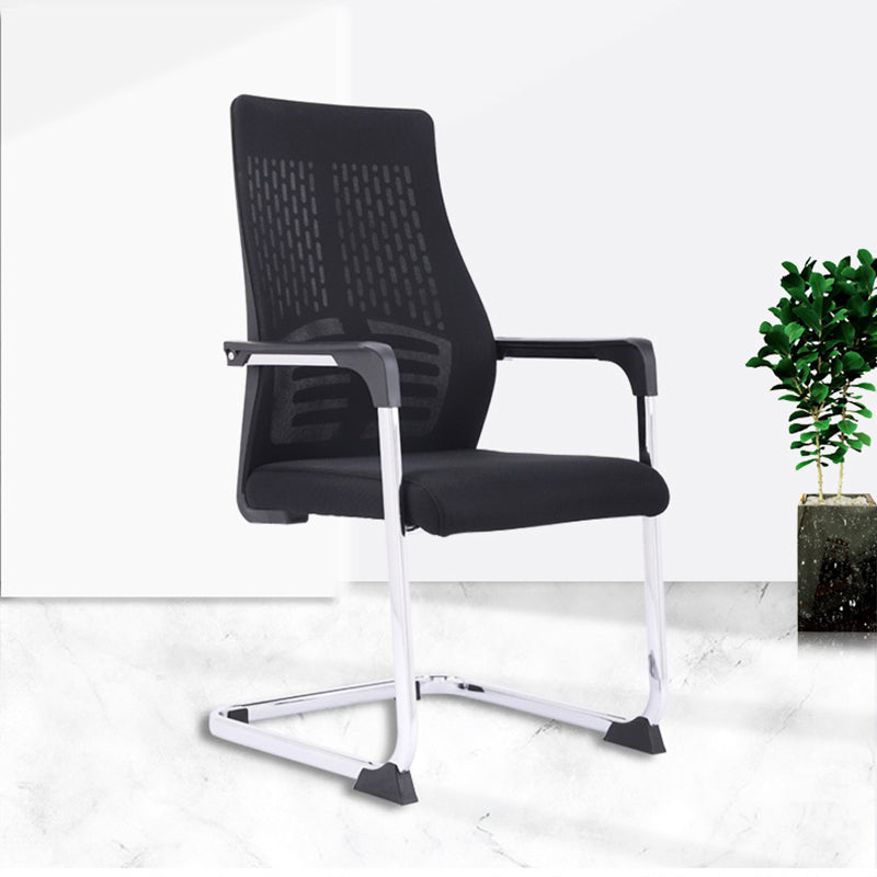 Modern Style Task Chair Mesh Office Chair with Fixed Arms for Home Office Clearhalo 'furn' 'furn_office_chair' 'Furniture' 'furniture_office_chair' 'Office Chairs' 'Office Furniture' 'office_chair' 5011433