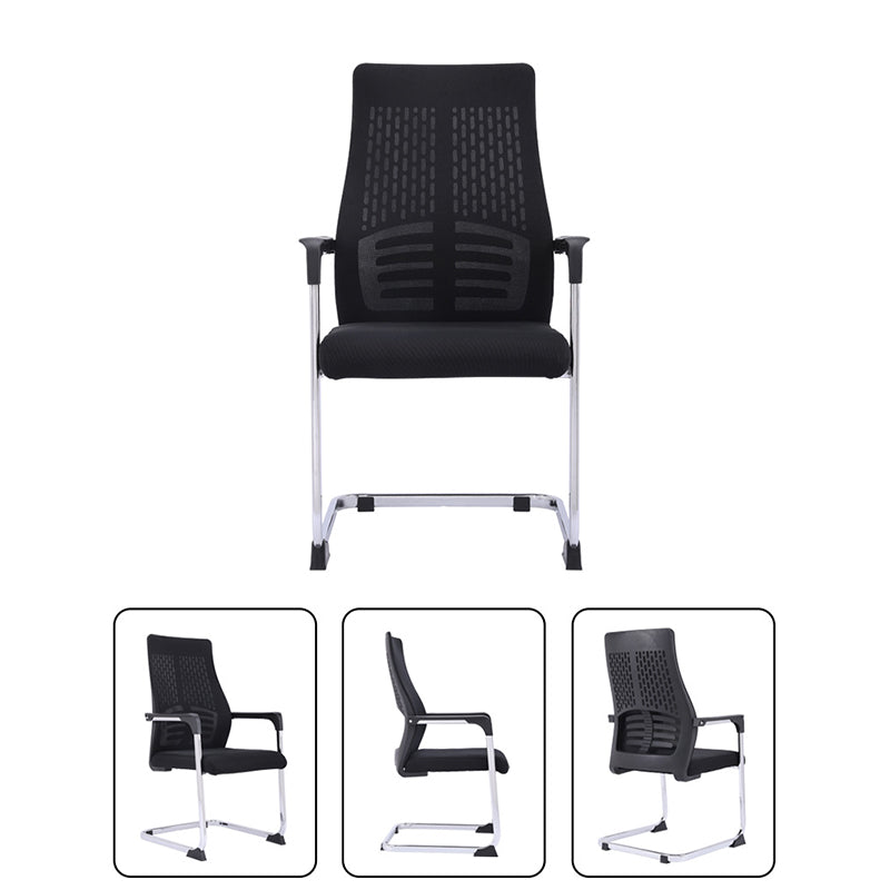Modern Style Task Chair Mesh Office Chair with Fixed Arms for Home Office Clearhalo 'furn' 'furn_office_chair' 'Furniture' 'furniture_office_chair' 'Office Chairs' 'Office Furniture' 'office_chair' 5011446