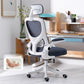 High Back Office Chair with Sponge Cushion Adjustable Arm Office Chair for Office Dark Blue-White With Headrest Clearhalo 'furn' 'furn_office_chair' 'Furniture' 'furniture_office_chair' 'Office Chairs' 'Office Furniture' 'office_chair' 5011457