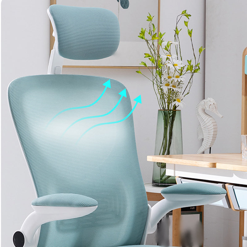 High Back Office Chair with Sponge Cushion Adjustable Arm Office Chair for Office Clearhalo 'furn' 'furn_office_chair' 'Furniture' 'furniture_office_chair' 'Office Chairs' 'Office Furniture' 'office_chair' 5011460