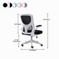 High Back Office Chair with Sponge Cushion Adjustable Arm Office Chair for Office Clearhalo 'furn' 'furn_office_chair' 'Furniture' 'furniture_office_chair' 'Office Chairs' 'Office Furniture' 'office_chair' 5011472