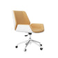Metal Frame Modern Office Chair Executive Ergonomic Desk Chair Beige Casters Included Clearhalo 'furn' 'furn_office_chair' 'Furniture' 'furniture_office_chair' 'Office Chairs' 'Office Furniture' 'office_chair' 5011477
