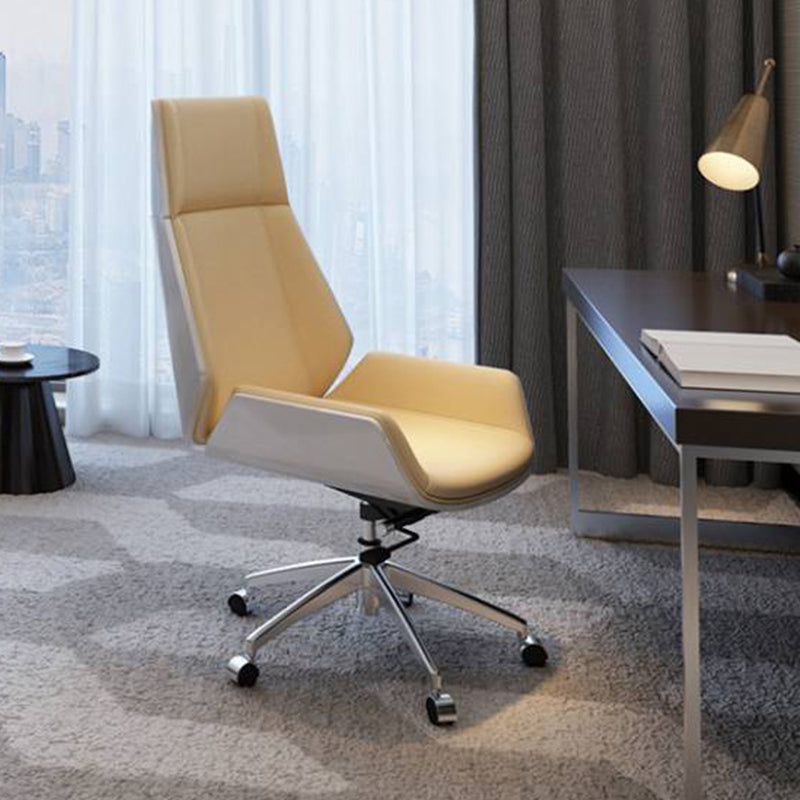 Metal Frame Modern Office Chair Executive Ergonomic Desk Chair Clearhalo 'furn' 'furn_office_chair' 'Furniture' 'furniture_office_chair' 'Office Chairs' 'Office Furniture' 'office_chair' 5011498