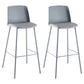 Nordic Bar-stool Plastic Counter Bar Stool with Metal Legs for Home Blue 2 Piece Set Clearhalo 'Bar Furniture' 'Bar Stools' 'bar_stools' 'furn' 'furn_bar_stools' 'Furniture' 'furniture_bar_stools' 'Kitchen & Dining Furniture' 5011509