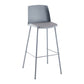 Nordic Bar-stool Plastic Counter Bar Stool with Metal Legs for Home Clearhalo 'Bar Furniture' 'Bar Stools' 'bar_stools' 'furn' 'furn_bar_stools' 'Furniture' 'furniture_bar_stools' 'Kitchen & Dining Furniture' 5011517