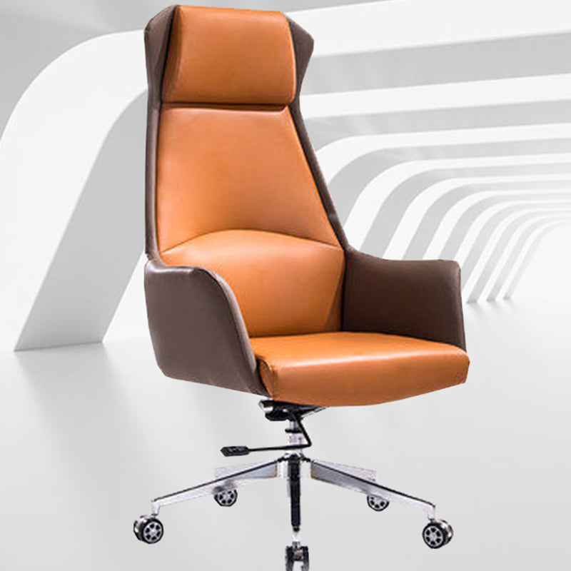 Modern Computer Task Chair Height-adjustable Office Chair with Upholstered Clearhalo 'furn' 'furn_office_chair' 'Furniture' 'furniture_office_chair' 'Office Chairs' 'Office Furniture' 'office_chair' 5011586