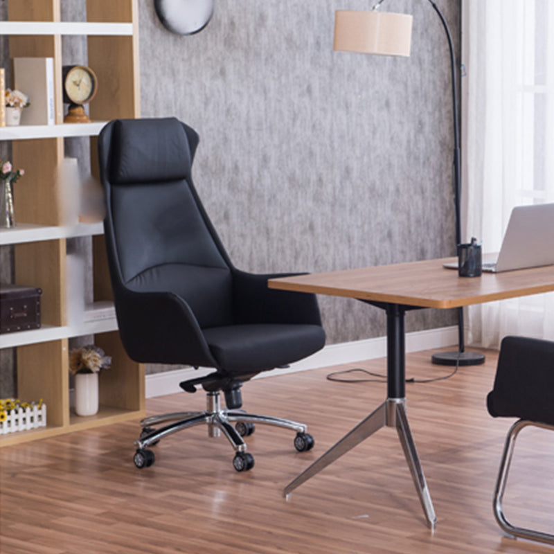 Modern Computer Task Chair Height-adjustable Office Chair with Upholstered Clearhalo 'furn' 'furn_office_chair' 'Furniture' 'furniture_office_chair' 'Office Chairs' 'Office Furniture' 'office_chair' 5011591