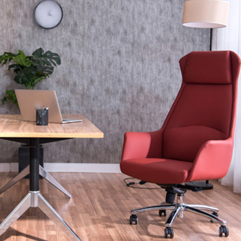 Modern Computer Task Chair Height-adjustable Office Chair with Upholstered Clearhalo 'furn' 'furn_office_chair' 'Furniture' 'furniture_office_chair' 'Office Chairs' 'Office Furniture' 'office_chair' 5011606