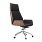 Executive Ergonomic Desk Chair Silver Metal Frame Modern Office Chair Black Casters Included Clearhalo 'furn' 'furn_office_chair' 'Furniture' 'furniture_office_chair' 'Office Chairs' 'Office Furniture' 'office_chair' 5011730