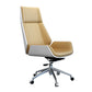 Executive Ergonomic Desk Chair Silver Metal Frame Modern Office Chair Beige Casters Included Clearhalo 'furn' 'furn_office_chair' 'Furniture' 'furniture_office_chair' 'Office Chairs' 'Office Furniture' 'office_chair' 5011734