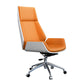 Executive Ergonomic Desk Chair Silver Metal Frame Modern Office Chair Orange Casters Included Clearhalo 'furn' 'furn_office_chair' 'Furniture' 'furniture_office_chair' 'Office Chairs' 'Office Furniture' 'office_chair' 5011756