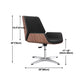 Executive Ergonomic Desk Chair Silver Metal Frame Modern Office Chair Clearhalo 'furn' 'furn_office_chair' 'Furniture' 'furniture_office_chair' 'Office Chairs' 'Office Furniture' 'office_chair' 5011761
