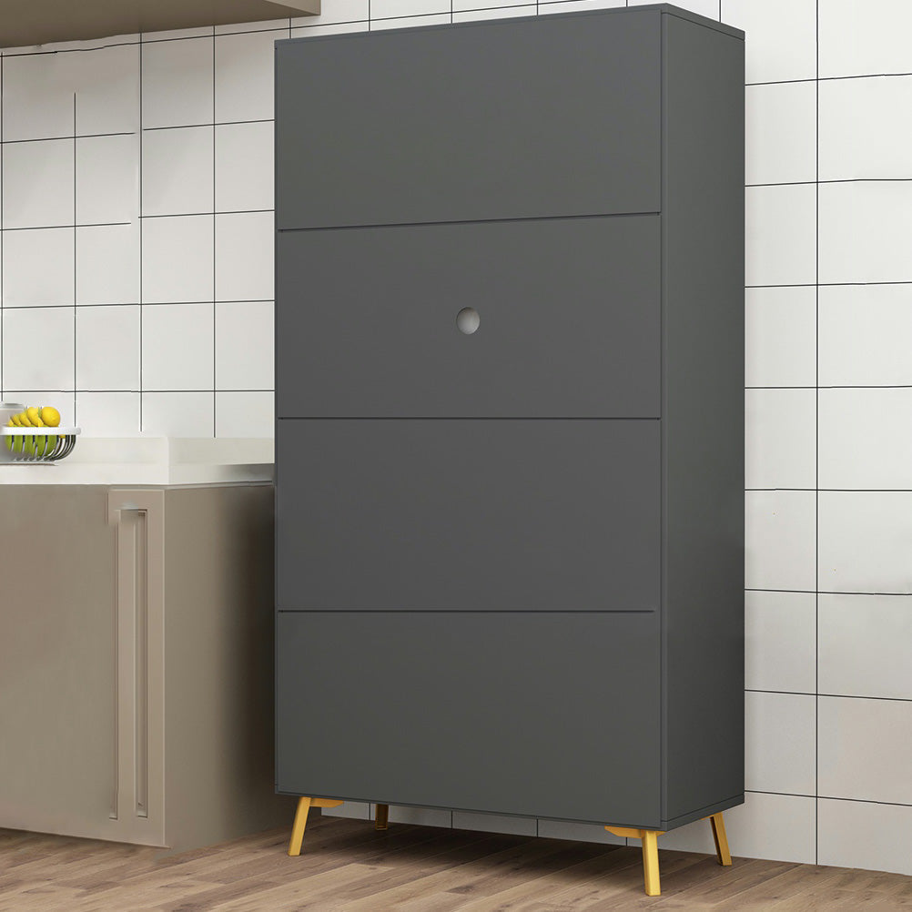 Contemporary Kitchen Dining Server Manufactured Wood Dining Server with Glass Doors Clearhalo 'buffet_sideboard' 'Buffets & Sideboards' 'Furniture' 'furniture_buffet_sideboard' 'Kitchen & Dining Furniture' 5011804