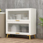 Contemporary Kitchen Dining Server Manufactured Wood Dining Server with Glass Doors Clearhalo 'buffet_sideboard' 'Buffets & Sideboards' 'Furniture' 'furniture_buffet_sideboard' 'Kitchen & Dining Furniture' 5011806
