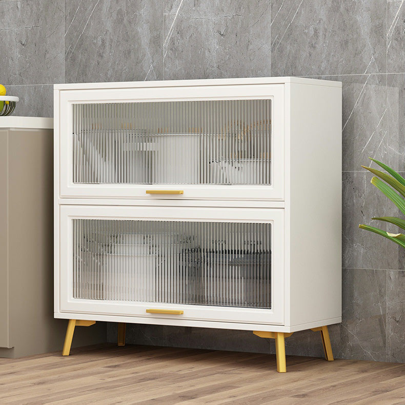 Contemporary Kitchen Dining Server Manufactured Wood Dining Server with Glass Doors Clearhalo 'buffet_sideboard' 'Buffets & Sideboards' 'Furniture' 'furniture_buffet_sideboard' 'Kitchen & Dining Furniture' 5011806