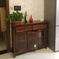 Brown Ash Wood Dining Server Contemporary Dining Server with Doors and Drawers Clearhalo 'buffet_sideboard' 'Buffets & Sideboards' 'furn' 'furn_buffet_sideboard' 'Furniture' 'furniture_buffet_sideboard' 'Kitchen & Dining Furniture' 5011902