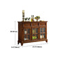 Brown Ash Wood Dining Server Contemporary Dining Server with Doors and Drawers Clearhalo 'buffet_sideboard' 'Buffets & Sideboards' 'furn' 'furn_buffet_sideboard' 'Furniture' 'furniture_buffet_sideboard' 'Kitchen & Dining Furniture' 5011912