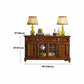 Brown Ash Wood Dining Server Contemporary Dining Server with Doors and Drawers Clearhalo 'buffet_sideboard' 'Buffets & Sideboards' 'furn' 'furn_buffet_sideboard' 'Furniture' 'furniture_buffet_sideboard' 'Kitchen & Dining Furniture' 5011913