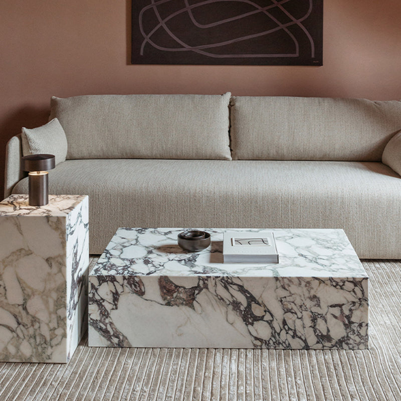 Contemporary Style Side Table Stone Block End Table for Living Room Clearhalo 'Coffee & Accent Tables' 'End & Side Tables' 'end_side_table' 'end_side_tables' 'furn' 'furn_end_side_tables' 'Furniture' 'furniture_end_side_table' 'Living Room Furniture' 5012009