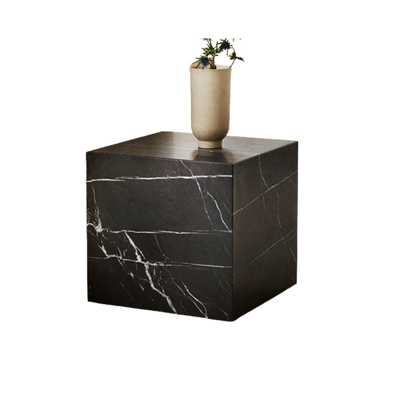 Contemporary Style Side Table Stone Block End Table for Living Room Clearhalo 'Coffee & Accent Tables' 'End & Side Tables' 'end_side_table' 'end_side_tables' 'furn' 'furn_end_side_tables' 'Furniture' 'furniture_end_side_table' 'Living Room Furniture' 5012011