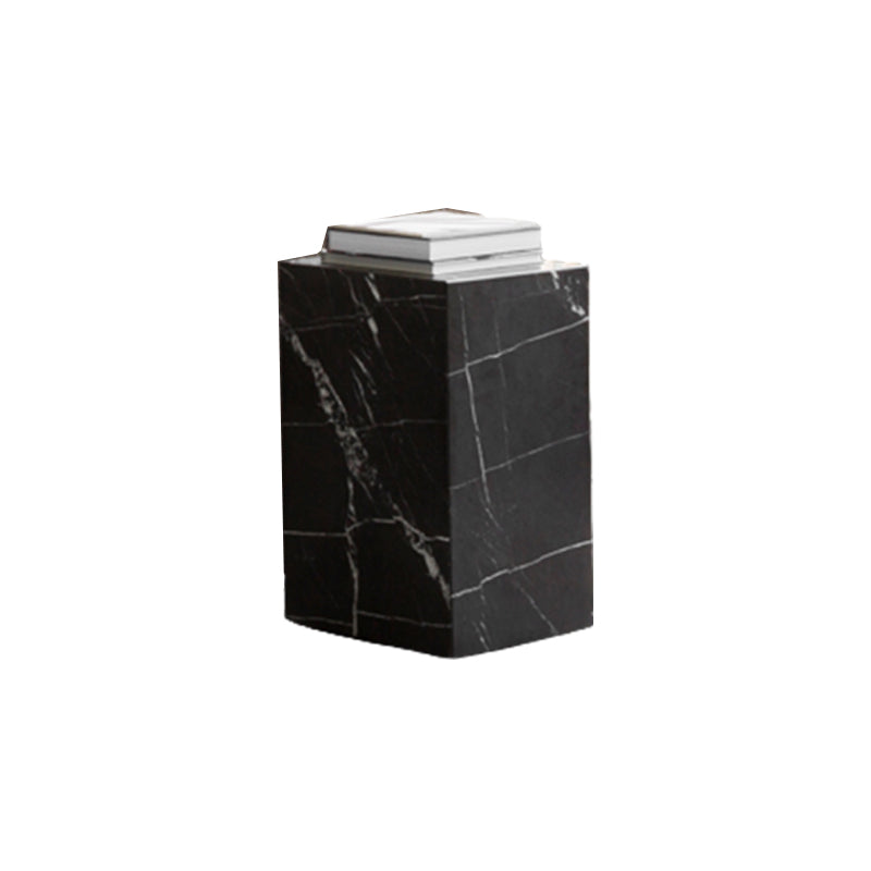 Contemporary Style Side Table Stone Block End Table for Living Room Clearhalo 'Coffee & Accent Tables' 'End & Side Tables' 'end_side_table' 'end_side_tables' 'furn' 'furn_end_side_tables' 'Furniture' 'furniture_end_side_table' 'Living Room Furniture' 5012012