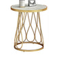 Round Faux Marble Side Table 47"L X 47"W X 62"H Iron Block Side End Snack Table Gold White Shelves Not Included Clearhalo 'Coffee & Accent Tables' 'End & Side Tables' 'end_side_table' 'end_side_tables' 'furn' 'furn_end_side_tables' 'Furniture' 'furniture_end_side_table' 'Living Room Furniture' 5012088