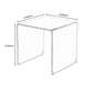 Contemporary Transparent Side Table Novelty Small Glass End Table for Home Clearhalo 'Coffee & Accent Tables' 'End & Side Tables' 'end_side_table' 'end_side_tables' 'furn' 'furn_end_side_tables' 'Furniture' 'furniture_end_side_table' 'Living Room Furniture' 5012162