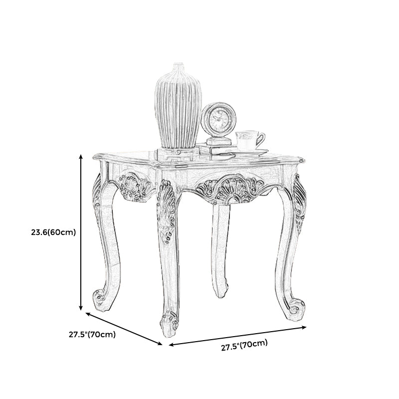 Brown Rubber Wood Side Table, Traditional Rectangular End Table Clearhalo 'Coffee & Accent Tables' 'End & Side Tables' 'end_side_table' 'end_side_tables' 'furn' 'furn_end_side_tables' 'Furniture' 'furniture_end_side_table' 'Living Room Furniture' 5012181