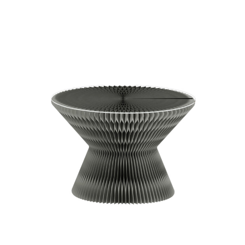 Contemporary Round Side Table, Antique Finish Top and Drum Base Side Table Clearhalo 'Coffee & Accent Tables' 'End & Side Tables' 'end_side_table' 'end_side_tables' 'furn' 'furn_end_side_tables' 'Furniture' 'furniture_end_side_table' 'Living Room Furniture' 5012206