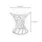 Round Stone Top Side End Table Frame Sofa Side End Table for Living Room Clearhalo 'Coffee & Accent Tables' 'End & Side Tables' 'end_side_table' 'end_side_tables' 'furn' 'furn_end_side_tables' 'Furniture' 'furniture_end_side_table' 'Living Room Furniture' 5012257