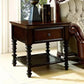 Traditional Ashwood Side End Table Lacquered Sofa End Table for Living Room 25.5"L x 24"W x 25.5"H Dark Brown Rectangular Clearhalo 'Coffee & Accent Tables' 'End & Side Tables' 'end_side_table' 'end_side_tables' 'furn' 'furn_end_side_tables' 'Furniture' 'furniture_end_side_table' 'Living Room Furniture' 5012266