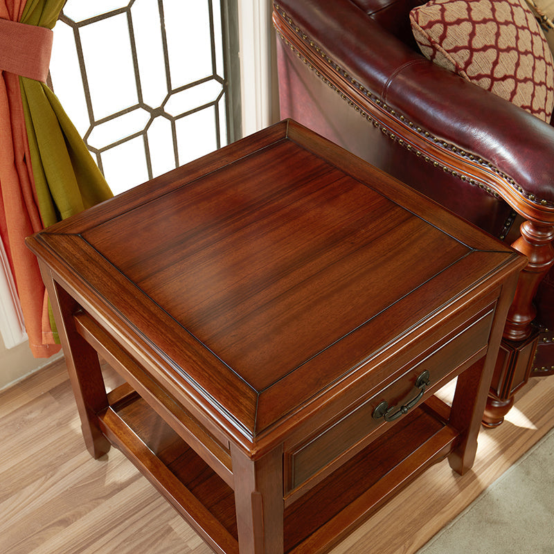 Traditional Ashwood Side End Table Lacquered Sofa End Table for Living Room Clearhalo 'Coffee & Accent Tables' 'End & Side Tables' 'end_side_table' 'end_side_tables' 'furn' 'furn_end_side_tables' 'Furniture' 'furniture_end_side_table' 'Living Room Furniture' 5012268