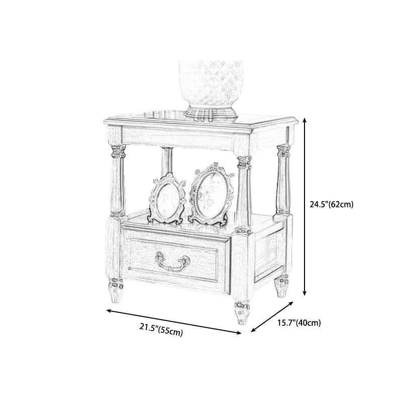 Traditional Ashwood Side End Table Lacquered Sofa End Table for Living Room Clearhalo 'Coffee & Accent Tables' 'End & Side Tables' 'end_side_table' 'end_side_tables' 'furn' 'furn_end_side_tables' 'Furniture' 'furniture_end_side_table' 'Living Room Furniture' 5012283