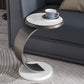 Marble Top End Table C Shape Sofa Side End Table for Living Room Clearhalo 'Coffee & Accent Tables' 'End & Side Tables' 'end_side_table' 'end_side_tables' 'furn' 'furn_end_side_tables' 'Furniture' 'furniture_end_side_table' 'Living Room Furniture' 5012304