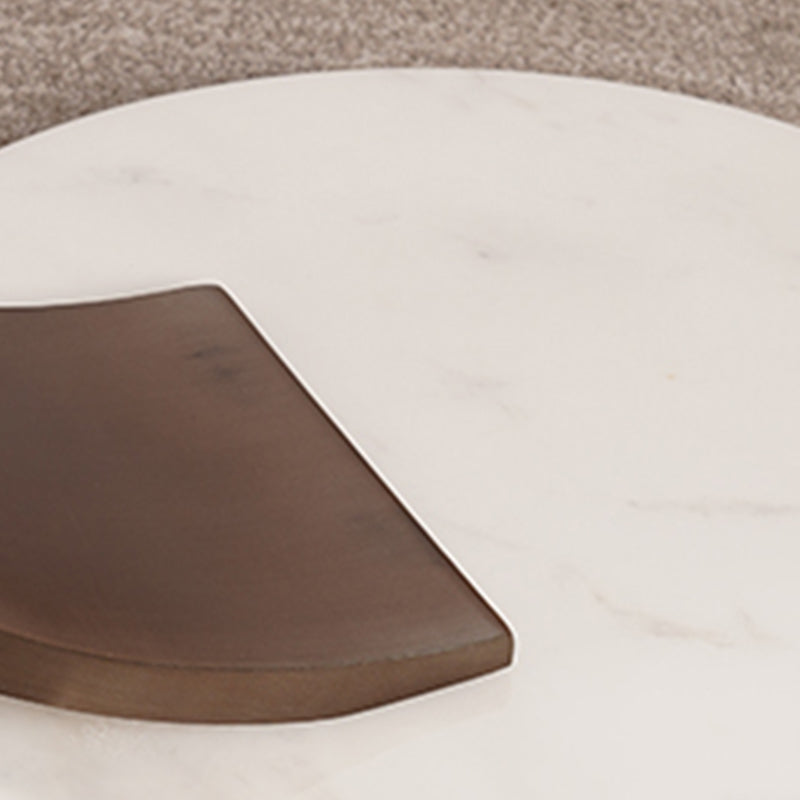 Marble Top End Table C Shape Sofa Side End Table for Living Room Clearhalo 'Coffee & Accent Tables' 'End & Side Tables' 'end_side_table' 'end_side_tables' 'furn' 'furn_end_side_tables' 'Furniture' 'furniture_end_side_table' 'Living Room Furniture' 5012310