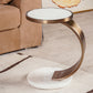 Marble Top End Table C Shape Sofa Side End Table for Living Room Clearhalo 'Coffee & Accent Tables' 'End & Side Tables' 'end_side_table' 'end_side_tables' 'furn' 'furn_end_side_tables' 'Furniture' 'furniture_end_side_table' 'Living Room Furniture' 5012312