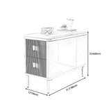 Gorgeous Wood Four-Leg Side Table with Two Drawers for Living Room Clearhalo 'Coffee & Accent Tables' 'End & Side Tables' 'end_side_table' 'end_side_tables' 'furn' 'furn_end_side_tables' 'Furniture' 'furniture_end_side_table' 'Living Room Furniture' 5012329