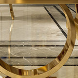 Mid-Century Modern Sofa End Table Abstract Stone Top End Table for Living Room Clearhalo 'Coffee & Accent Tables' 'End & Side Tables' 'end_side_table' 'end_side_tables' 'furn' 'furn_end_side_tables' 'Furniture' 'furniture_end_side_table' 'Living Room Furniture' 5012399