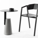 Scandinavian Living Room Metal End Table Concrete Pedestal Sofa Side Table Clearhalo 'Coffee & Accent Tables' 'End & Side Tables' 'end_side_table' 'end_side_tables' 'furn' 'furn_end_side_tables' 'Furniture' 'furniture_end_side_table' 'Living Room Furniture' 5012430