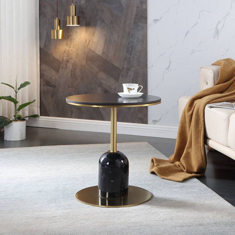 Gorgeous Square Steel Trestle End Table with no Wheel for Living Room Black Clearhalo 'Coffee & Accent Tables' 'End & Side Tables' 'end_side_table' 'end_side_tables' 'furn' 'furn_end_side_tables' 'Furniture' 'furniture_end_side_table' 'Living Room Furniture' 5012443