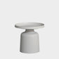 Contemporary Style Round Metal Side Table Single Base Side Table 20"L x 20"W x 18"H Grey Clearhalo 'Coffee & Accent Tables' 'End & Side Tables' 'end_side_table' 'end_side_tables' 'furn' 'furn_end_side_tables' 'Furniture' 'furniture_end_side_table' 'Living Room Furniture' 5012459