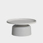Contemporary Style Round Metal Side Table Single Base Side Table 30"L x 30"W x 14"H Grey Clearhalo 'Coffee & Accent Tables' 'End & Side Tables' 'end_side_table' 'end_side_tables' 'furn' 'furn_end_side_tables' 'Furniture' 'furniture_end_side_table' 'Living Room Furniture' 5012461