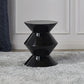 Mid-Century Modern Round Top Sofa Side Table Abstract End Table for Living Room Black Clearhalo 'Coffee & Accent Tables' 'End & Side Tables' 'end_side_table' 'end_side_tables' 'furn' 'furn_end_side_tables' 'Furniture' 'furniture_end_side_table' 'Living Room Furniture' 5012467