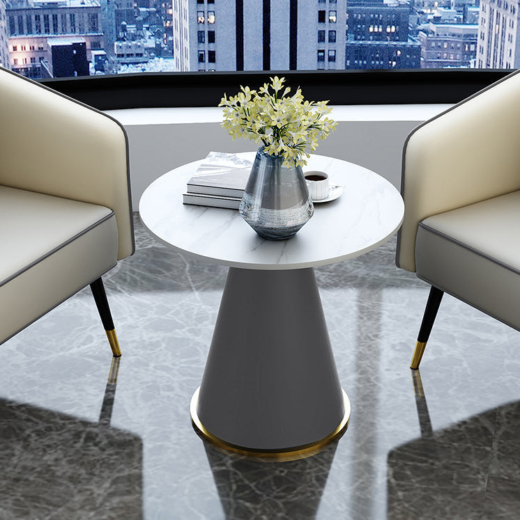 23.62"L x 23.62'W x 29.53"H Square Pedestal End Table for Living Room Clearhalo 'Coffee & Accent Tables' 'End & Side Tables' 'end_side_table' 'end_side_tables' 'furn' 'furn_end_side_tables' 'Furniture' 'furniture_end_side_table' 'Living Room Furniture' 5012519