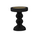 Modern Round Wood Pedestal Side Table without Drawer for Living Room 17"L x 17"W x 22"H Black Clearhalo 'Coffee & Accent Tables' 'End & Side Tables' 'end_side_table' 'end_side_tables' 'furn' 'furn_end_side_tables' 'Furniture' 'furniture_end_side_table' 'Living Room Furniture' 5012576